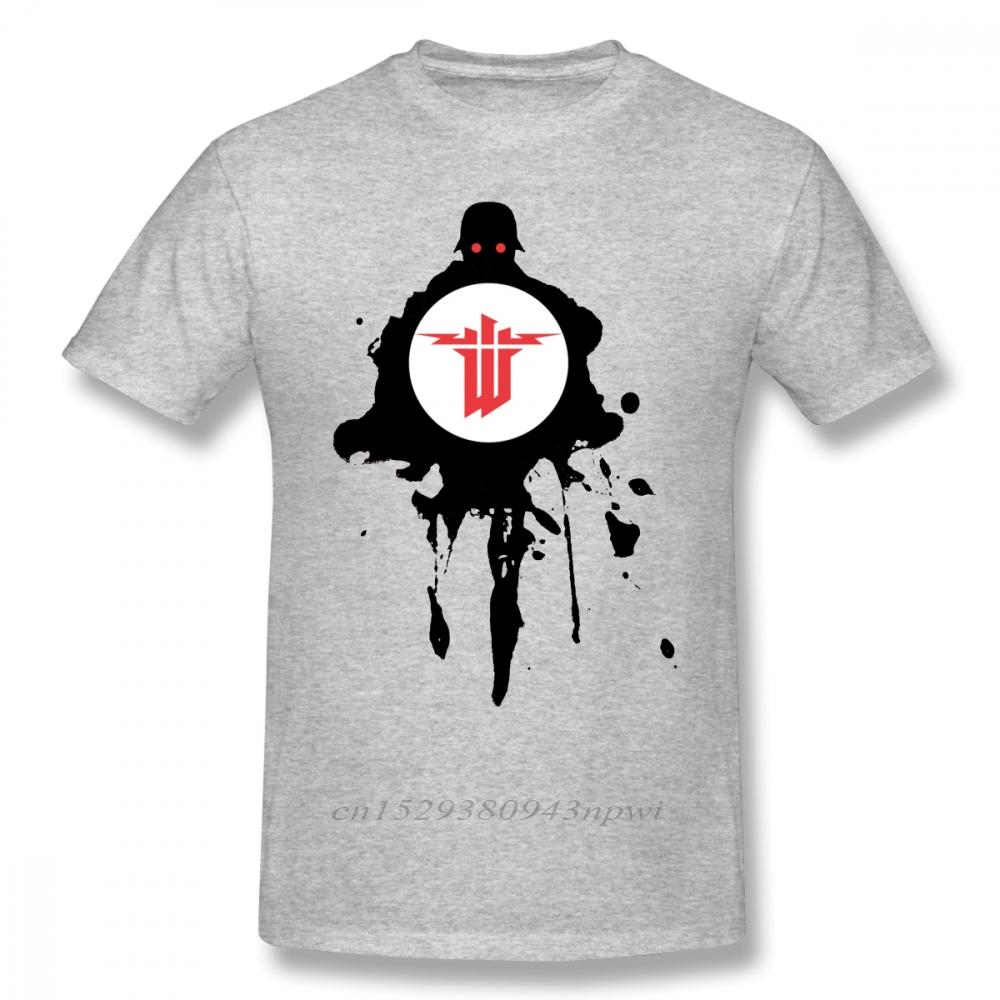 Wolfenstein T Shirt Wolfenstein TShirt 3xl Classic Tee Shirt Cotton Short Sleeves Graphic Mens Fun Tshirt S