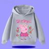 Peppa Pig Children's Hooded Sweatshirt for Boys, Girls, Casual Wear, 2026 New Style, Cartoon Print On the Shirt