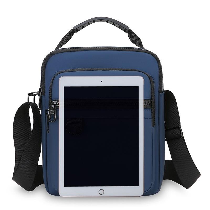 Volnočasová a jednoduchá pánská jedno-ramenná crossbody taška, Kabelka s velkou kapacitou, Voděodolný batoh