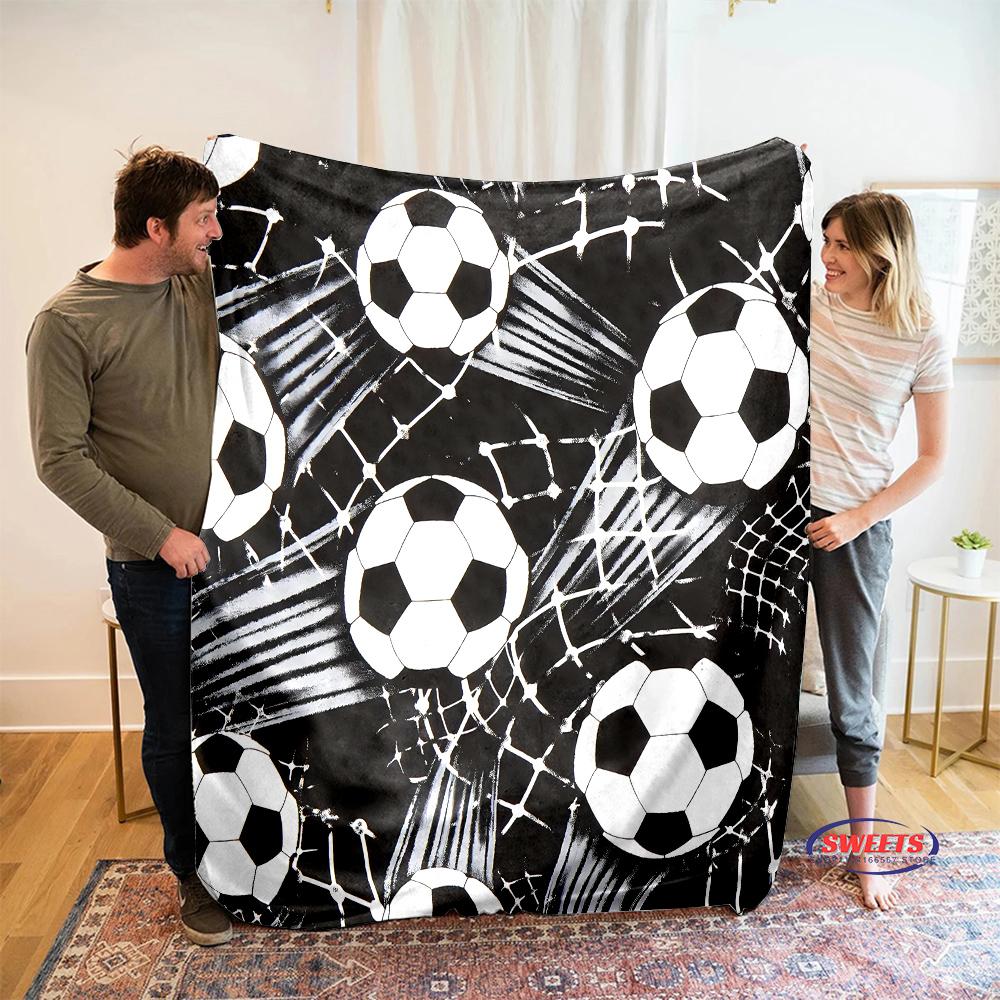 3D New Arrive Football Sports Theme Flannel Blanket for Bed Bedroom Sofa Picnic,Throw Blanket for Cover Outdoor Leisure Trip Nap