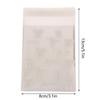 50Pcs White Ballet Biscuit Opp Self-Adhesive Bag Bowknot Candy Chocolates Dessert Self Sealing Bag Gift Bag Card Storage Bag