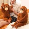 Orangutan Plush Doll Soft Stuffed Animal with Hanging Design High-Elastic Filling Interactive Playful Toy for Kids Adults