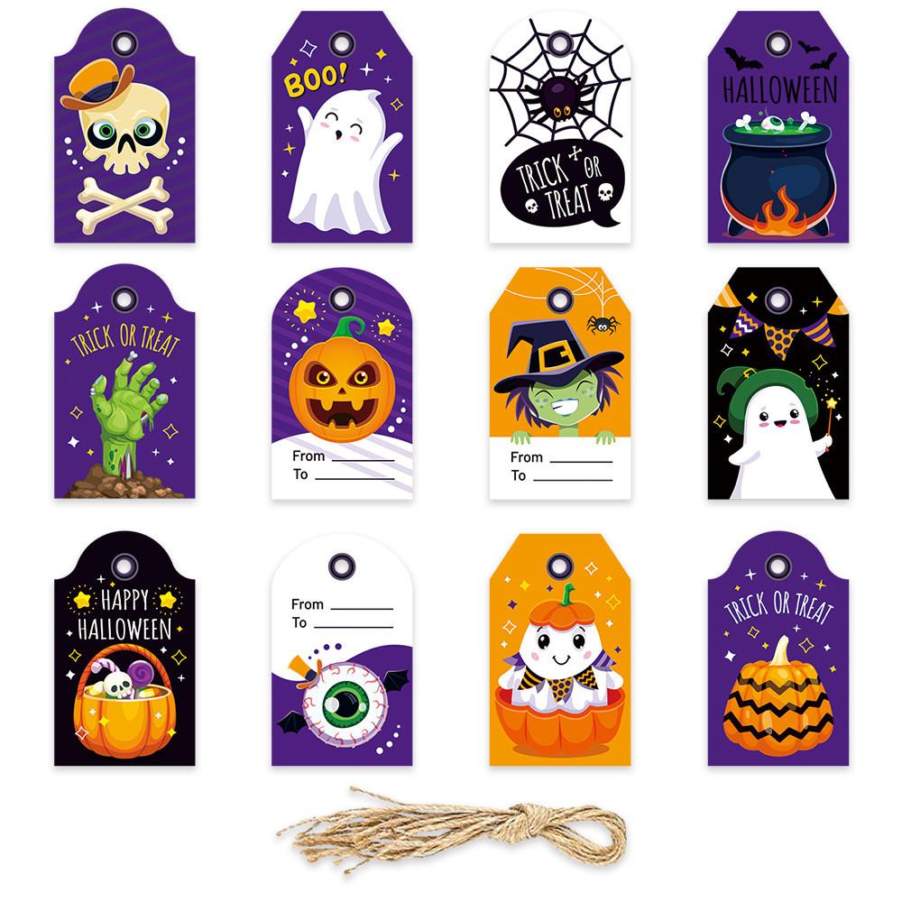Halloween Hanging Celebration Tags Party Decor Candy Gift Cards Congratulation