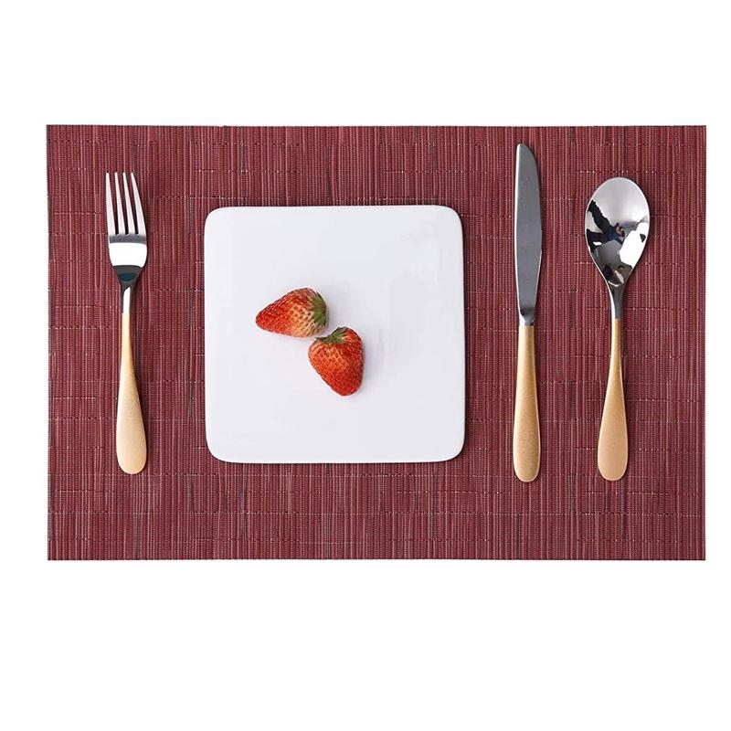 Suport de pahar țesut din PVC Antibacterian Anti-mucegai Covorașe de masă Antiderapant Covoraș pentru mâncare occidentală Izolație Covoraș de masă Covoraș de bucătărie pentru luat masa