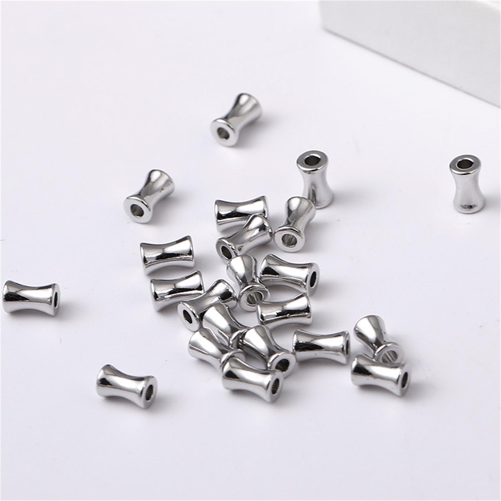

10/20Pcs Brass Beads For DIY Jewelry Making Bamboo-shaped Loose Spacer Handmade Bracelet Necklace Accessories Findings 10pcs