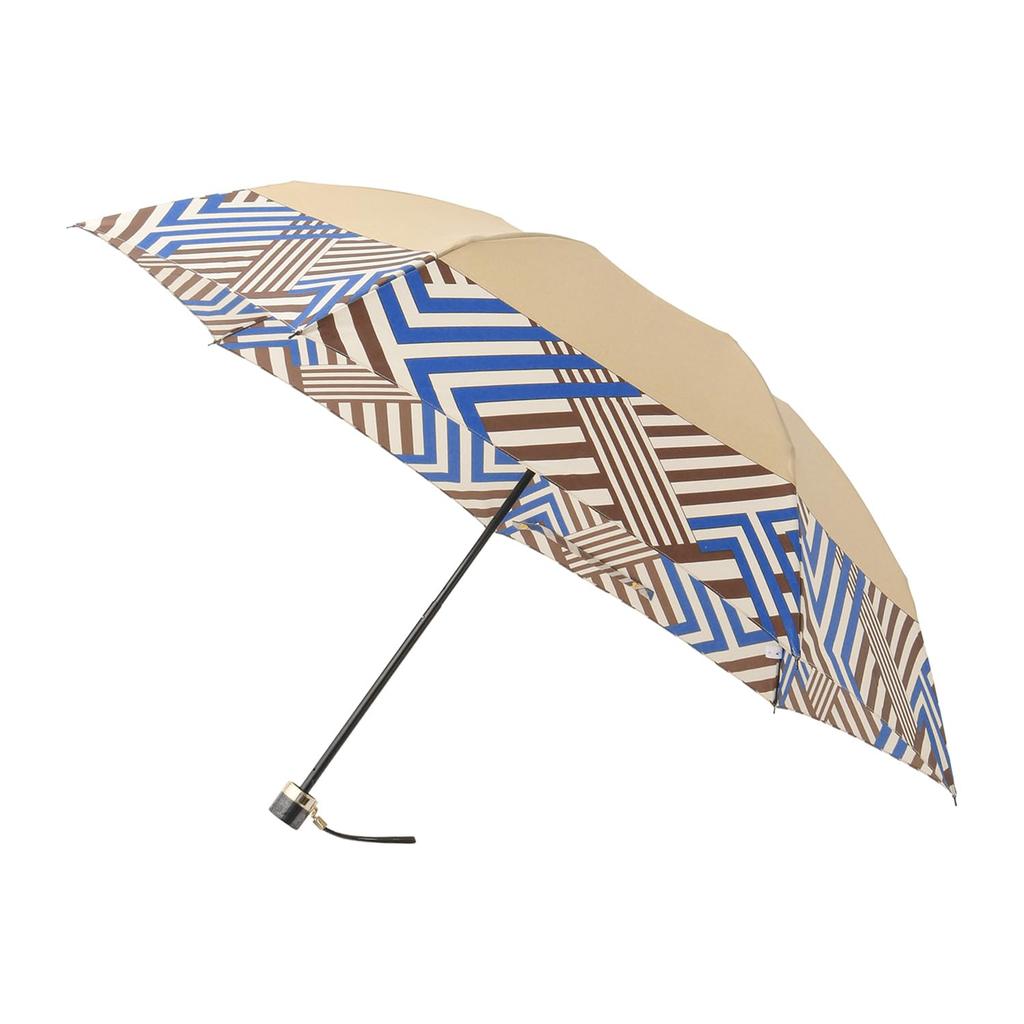 Moonbat Folding Twill Geometric [Lanvin Collection] Umbrella, Pattern, Beige, 21-083-11102-02