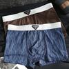 3pcs Summer Mesh Men's Underwear Ice Silk Flat Corner Pants Thin Breathable Four Corner Pants Boxer Brief