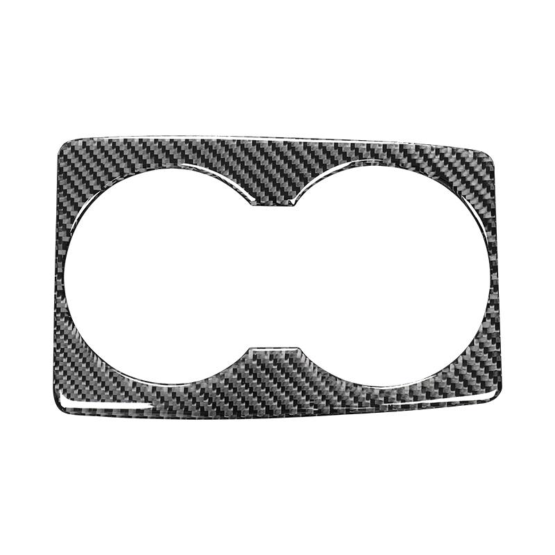 For Mazda 3 Axela 2014- Central Control Water Cup Panel Cover Decorative Sticker Car Interior Accessories Carbon Fiber