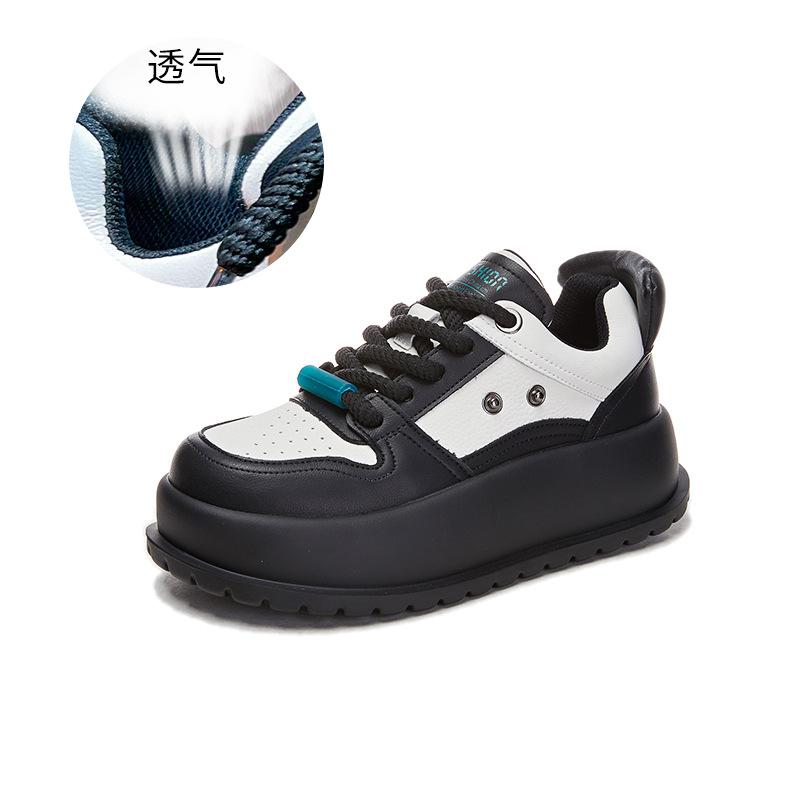 

Suction film sole leather little white shoes women s 2025 spring new thick-soled breadboard shoes women s casual versatile ugly cute women s shoes 40 бежевий