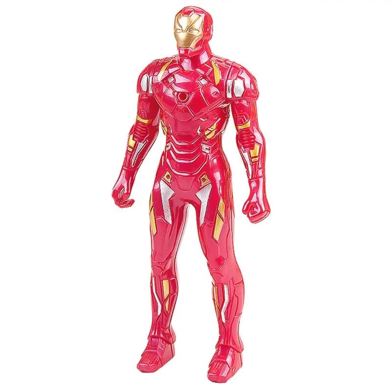 Marvel Spiderman Hulk Ironman Anime Action Figure Toy Christmas Gift Pvc Movable Joints Luminous Doll Collection Model Toy Gift