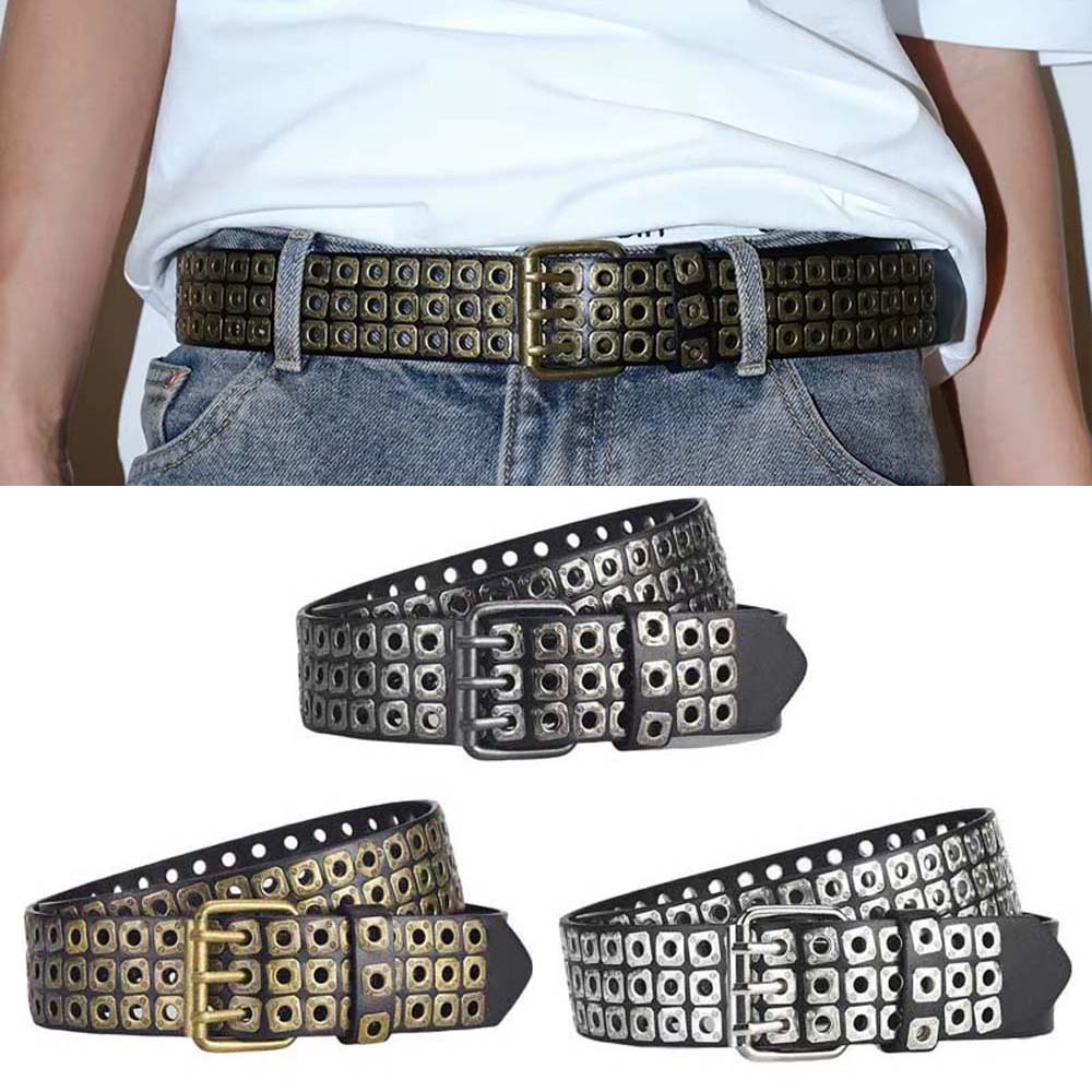 

Jeans Belt Unisex Gothic Waist Strap Belt Accessories Wide Belt for Girdles Decorative Vintage Golden
