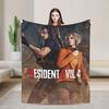 Residents Evils 4 Remake Fanposter Blankets Quality Warm Throw Blanket Winter Girls Boys Couch Chair Sofa Bed Fluffy Bedspread