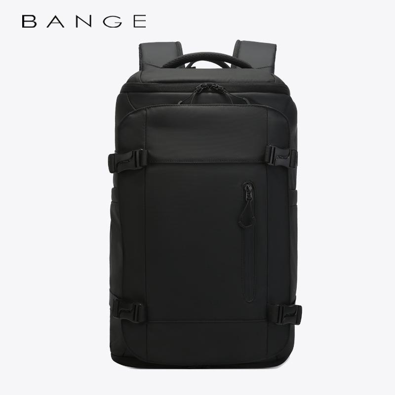 BANGE Men's High-Capacity Outdoor Travel Backpack with Shoe Compartment and Laptop Sleeve