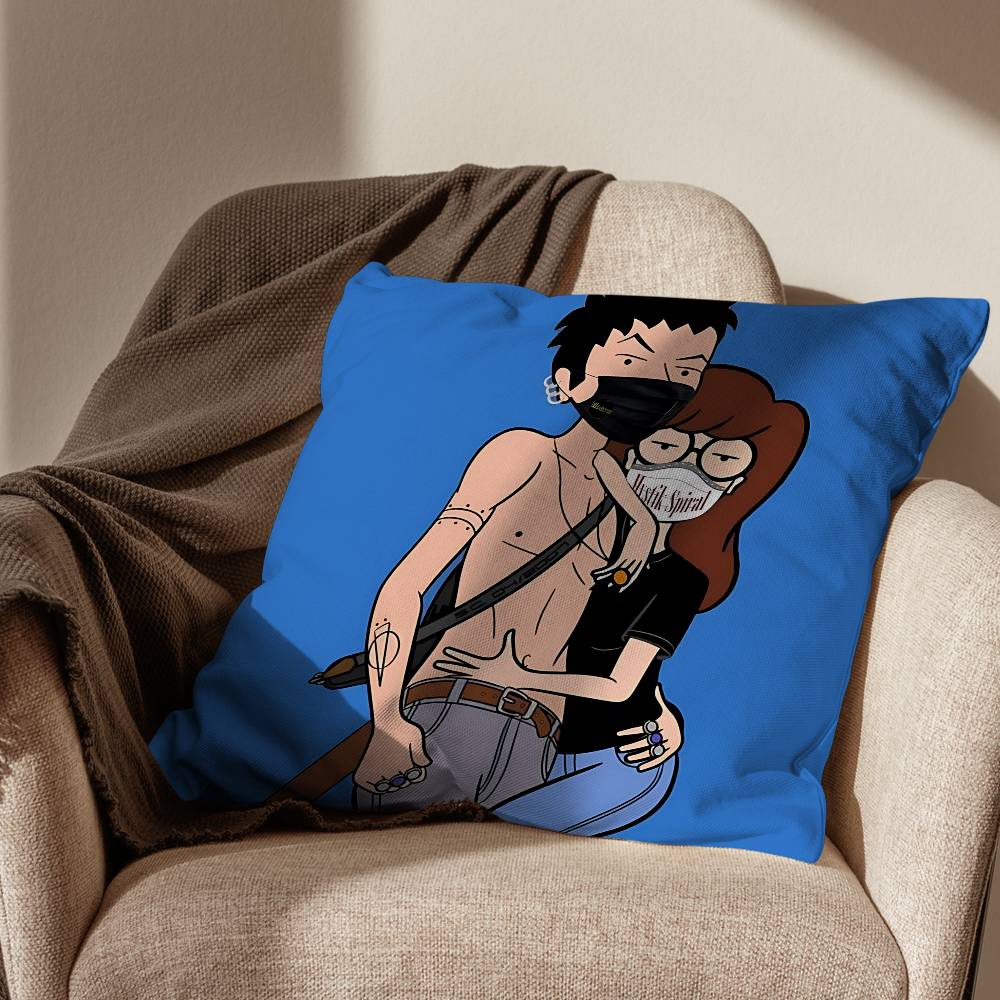 Humor Daria Morgendorffer Pillow Case Sofa Living Room Bedroom Headboard Backrest Cushion Square Cushion Nap Time