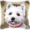 Hund Katze Kreuzstich Stickerei Set DIY Tiere Schlingenhaken Sets Smyrna Kissenbezug Knoten Kissenmatte Häkeln Kissen Kissen Deko