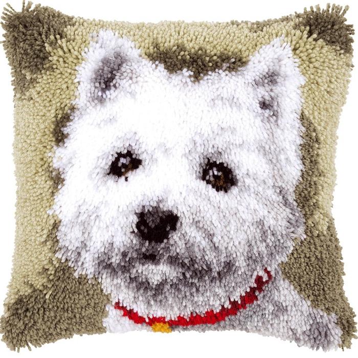 Hund Katze Kreuzstich Stickerei Set DIY Tiere Schlingenhaken Sets Smyrna Kissenbezug Knoten Kissenmatte Häkeln Kissen Kissen Deko
