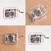 Quality Transparent Hand Cranking Mini Music Box For Christmas And Special Occasions