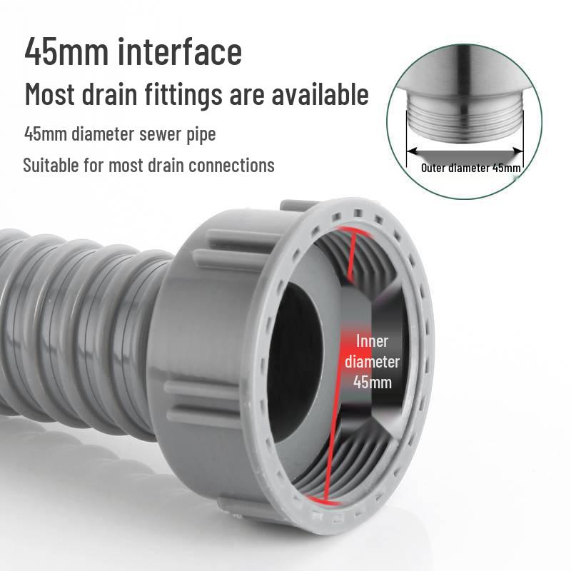 Single Bowl Kitchen Sink Drain Extension Accessory