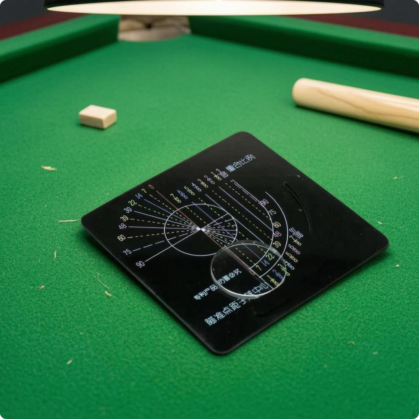 Billiards Training Board Clear Visibility Pool Aiming High Contrast Aid