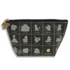 Marimo Craft Pokemon Silhouette Series W200 X H120 X Boat-Shaped Pouch, Monotone, Approx. D85mm, PKM-1003