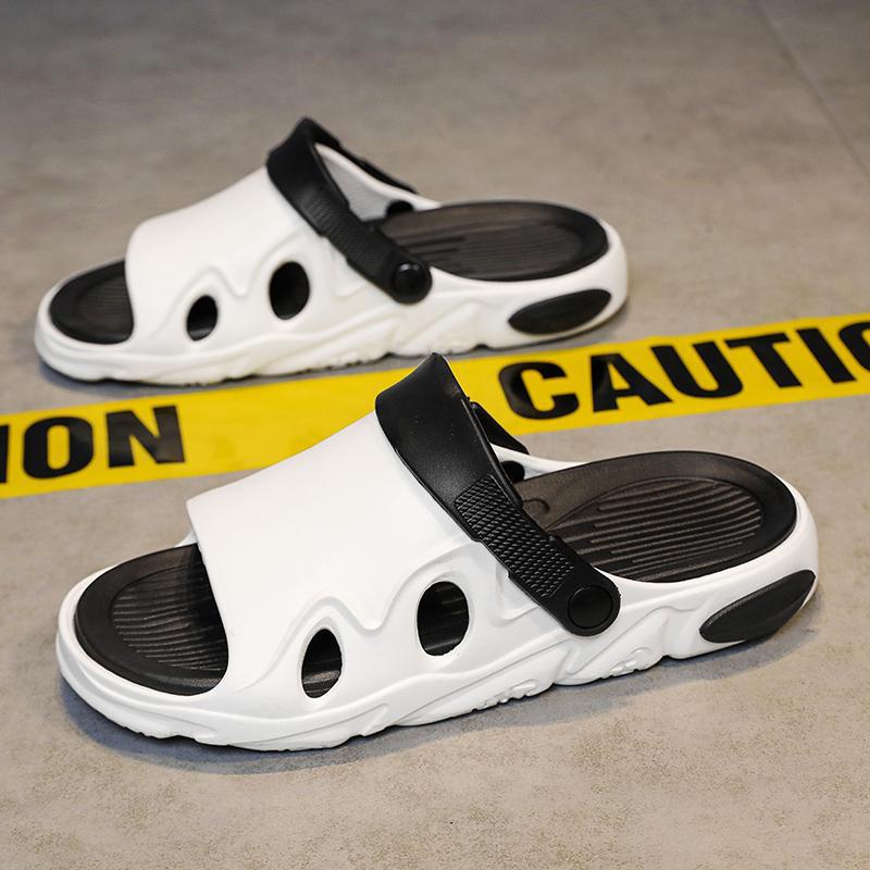 2025 Summer New Casual Slippers Couples Versatile Thick-bottomed Sandals Wear Fashion Trend Children's Dual-purpose Sandals
