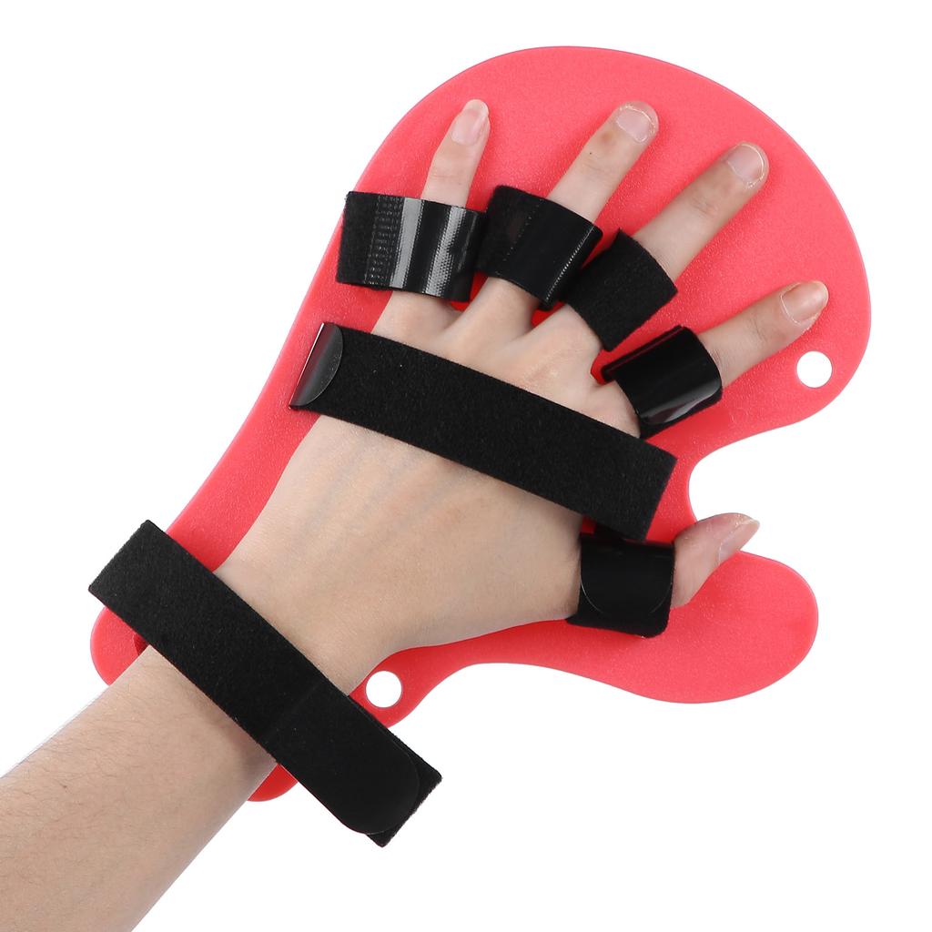 Adult Finger Orthotics Board Stroke Hemiplegia Hand Finger Separate Plate Splint (Sling Type)Pink