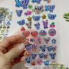 Interactive 3D Puffy Stickers Blue Angel - Resin Diy Decals For Japanese Style Decor, Play & Decorate