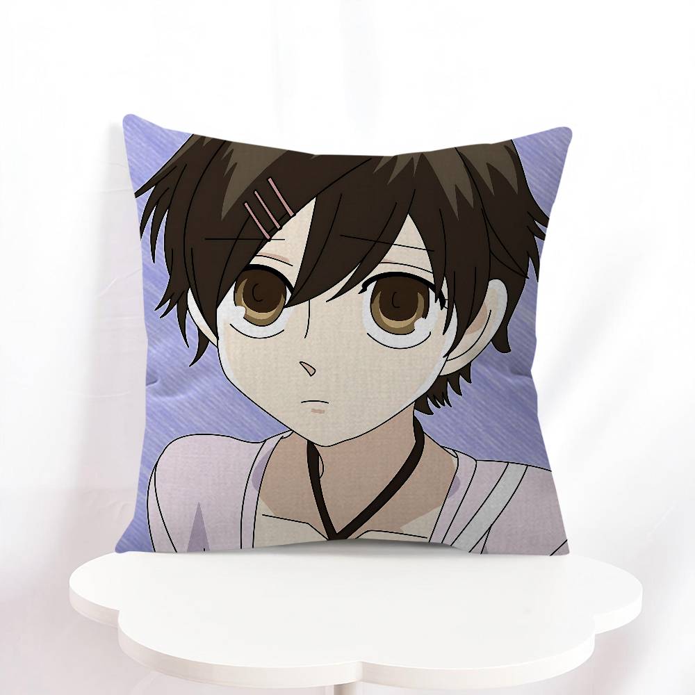 H-Haruhi Fujioka Cartoon Ahornblatt Design Kissenbezug Fröhliche Herbsternte Dekor Feiertagsdekor Kissenbezug