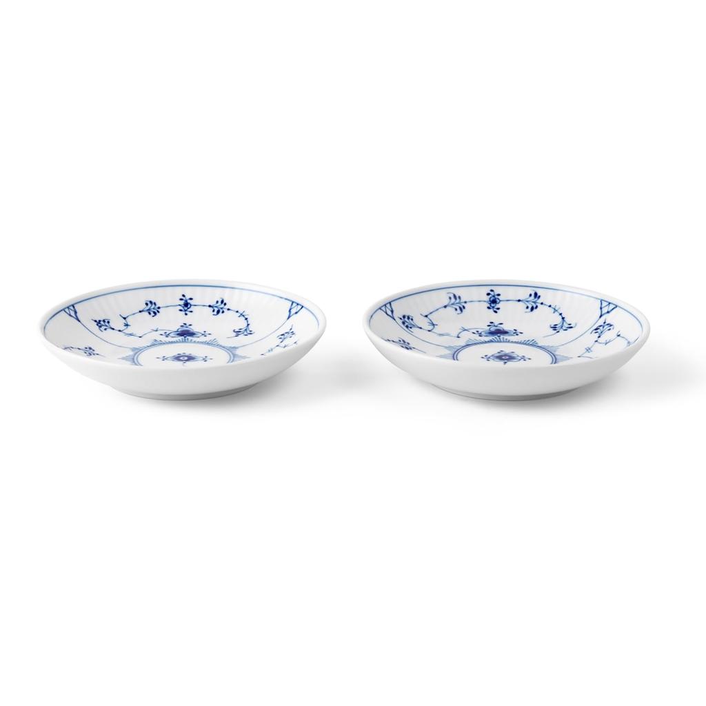 [Officially Imported] Royal Copenhagen Blue Fluted Plain Pair Plates, 13cm, Perfect for Weddings and Other Special Occasions, Product Number 1074022