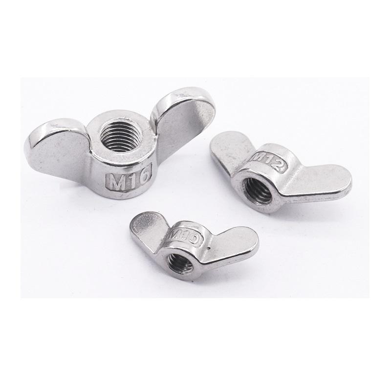 304 stainless steel ingot nut, hand tool for tightening large ear wing nut M4-M20