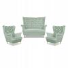 Carol Lounge Set Sofa Armchairs Stripes Family Furniture Celadon