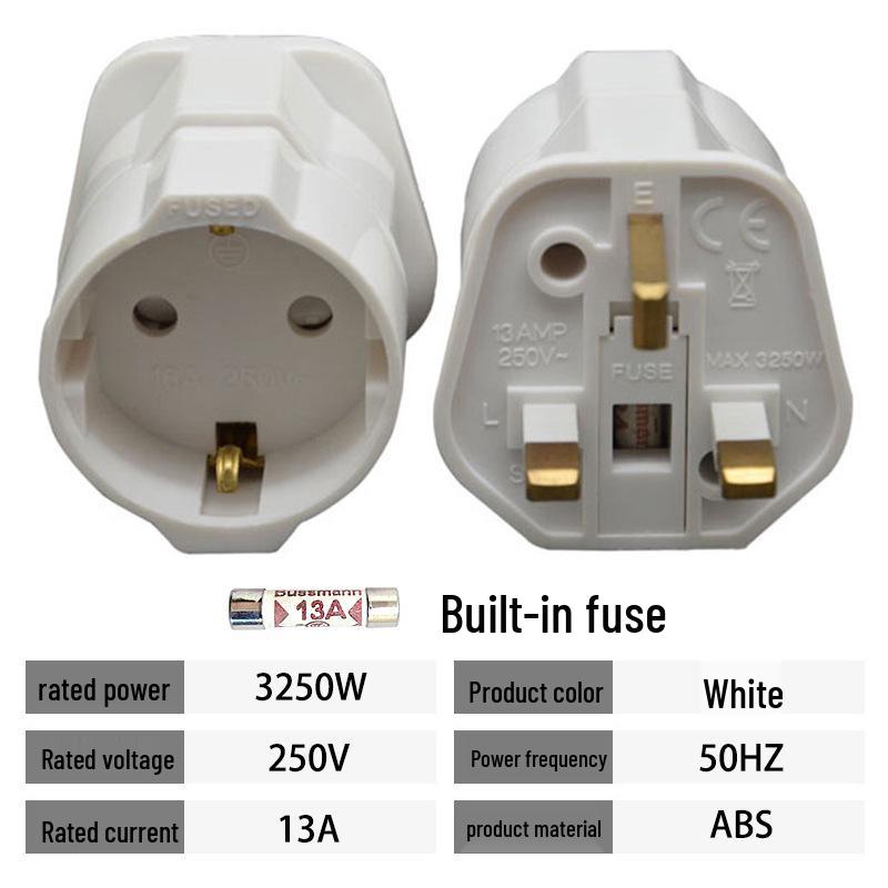Hong Kong UK Travel Adapter: Multi-function One-to-Three Converter Socket