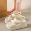 Thick soled simple comfortable round toe sandals for women's outdoor wear new summer versatile lightweight casual shoes