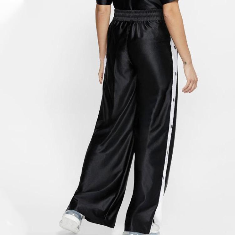 Nike Sportswear Button Wide Leg Sports Pants Women Pants Black CI9973-010