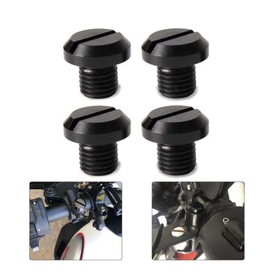 4Pcs Motorcycle Screws Aluminum M10 X 1.25 Rearview Mirror Screws for Yamaha
