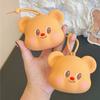 Cartoon Bear Keychain Silicone Storage Solution For Pocket Change Jewelry Daily Bag