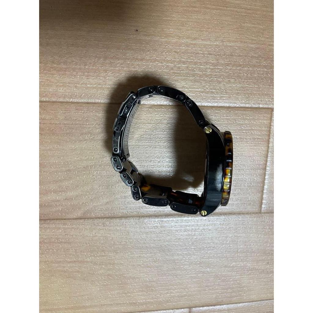 Used NIXON watch main body tortoiseshell pattern operation confirmed