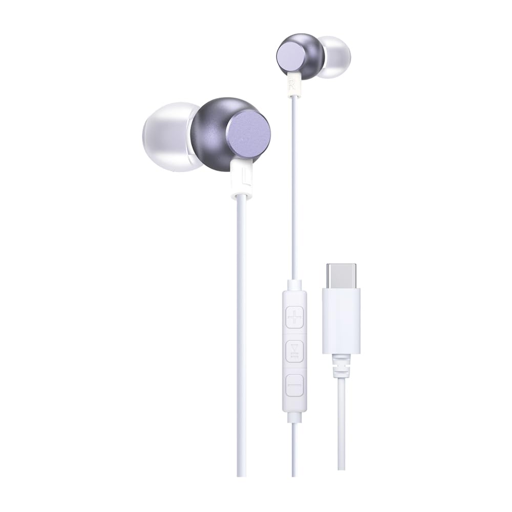 

Wired Earphones with and Calls VTH-IC054 In-Ear Type-C Built-in DAC, Microphone, In-Ear (Purple) фиолетовый