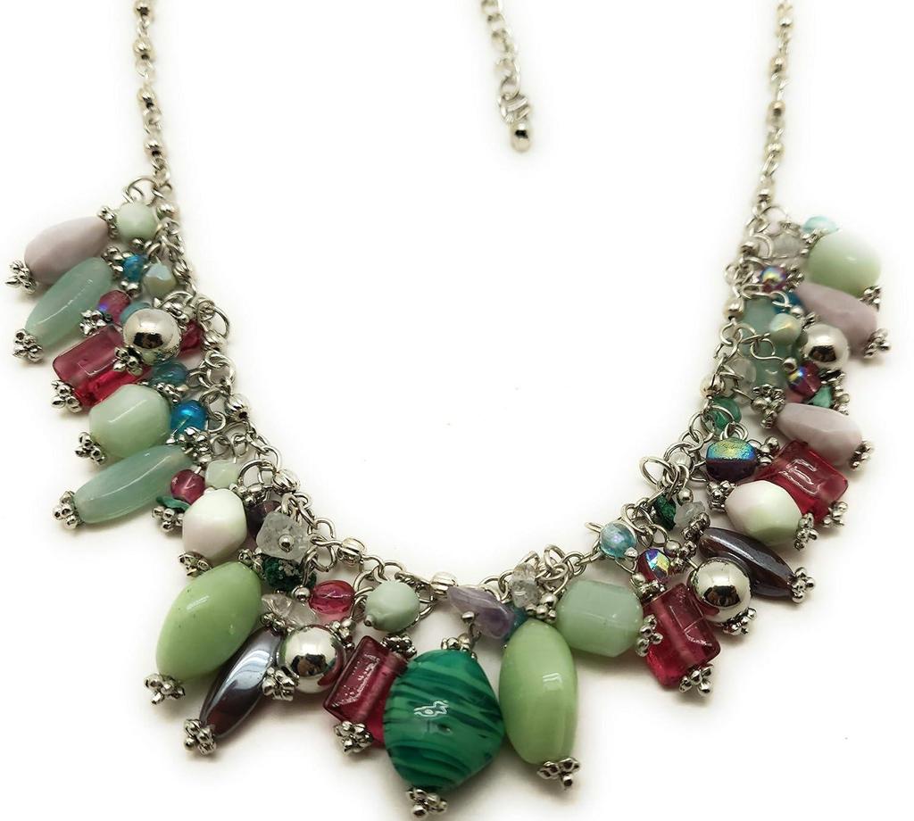 Handmade Latest Trendy Boho Charms Western Fashion Jewellery Necklace for Girls and Women (Multi Colour)