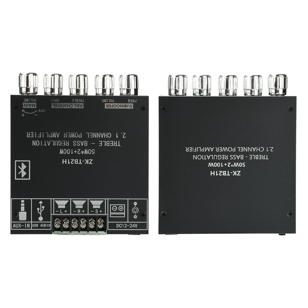 DC 12-24V TB21H BT 5.1 Subwoofer Amplifier Board 50W+50W+100W 2.1 channel digital amplifier module Stereo Bass AMP TPA3116D2