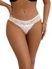OhyeahLady Cute Lace Plus Sizes 3L and Cooling Flattering Panties with Ribbon T-Back Panties, 5L, Women's Panties, Lingerie, Sexy, Breathable,