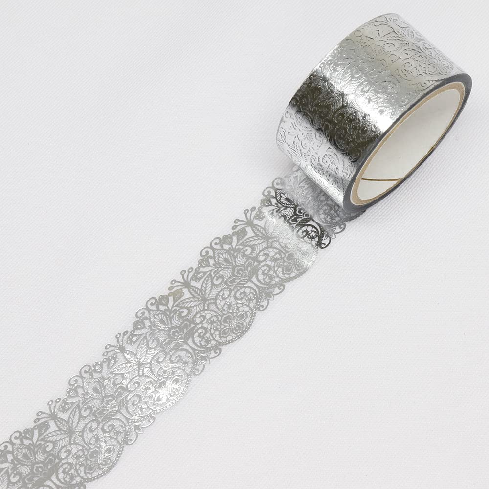 Made in Japan Kamiiso Masking Elegance 20mm x 3m GR-4079 <SAIEN Tape> (Silver Foil)