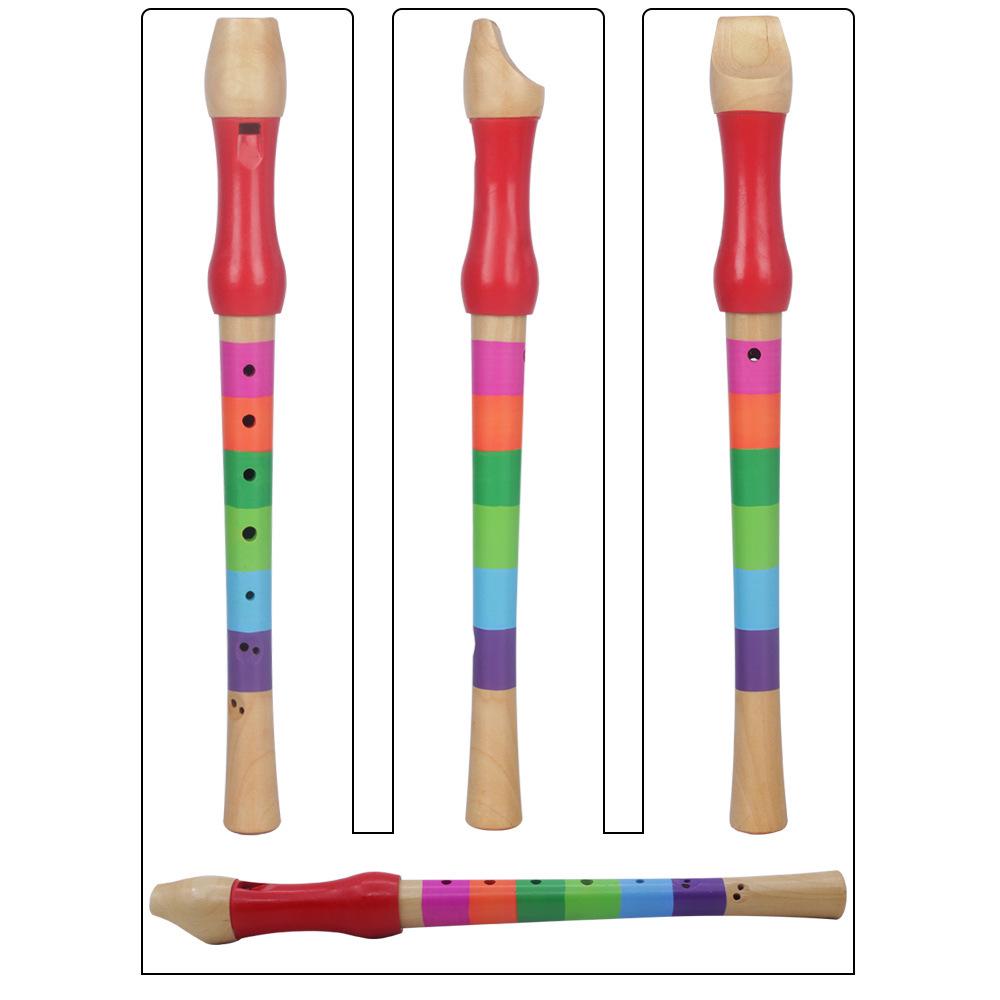 

Wooden 8-Hole Soprano Recorder Flute - Professional Musical Instrument & Educational Toy for Kids