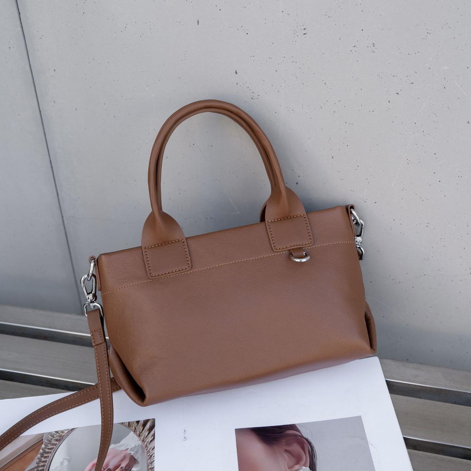 

Сумка-мешок из коровьей кожи Niche Versatile для женщин, сумка-мессенджер, простая женская сумка, сумка-подушка на молнии