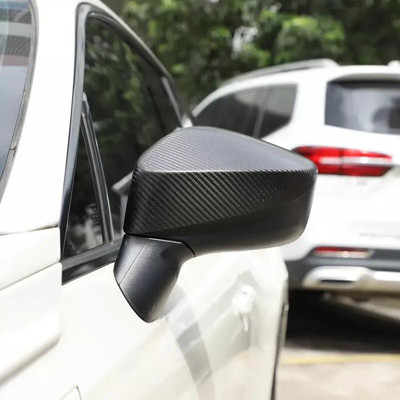 For Toyota 86 Subaru BRZ 2012- Real Carbon Fiber Car Sticker Rearview Side Mirror Cover Wing Cap  Exterior Door Case Trim