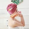 Absorbent Quick Drying Coral Fleece Drip Free Dry Hair Cap Rapid Drying Towel Head Scarf Shower Cap