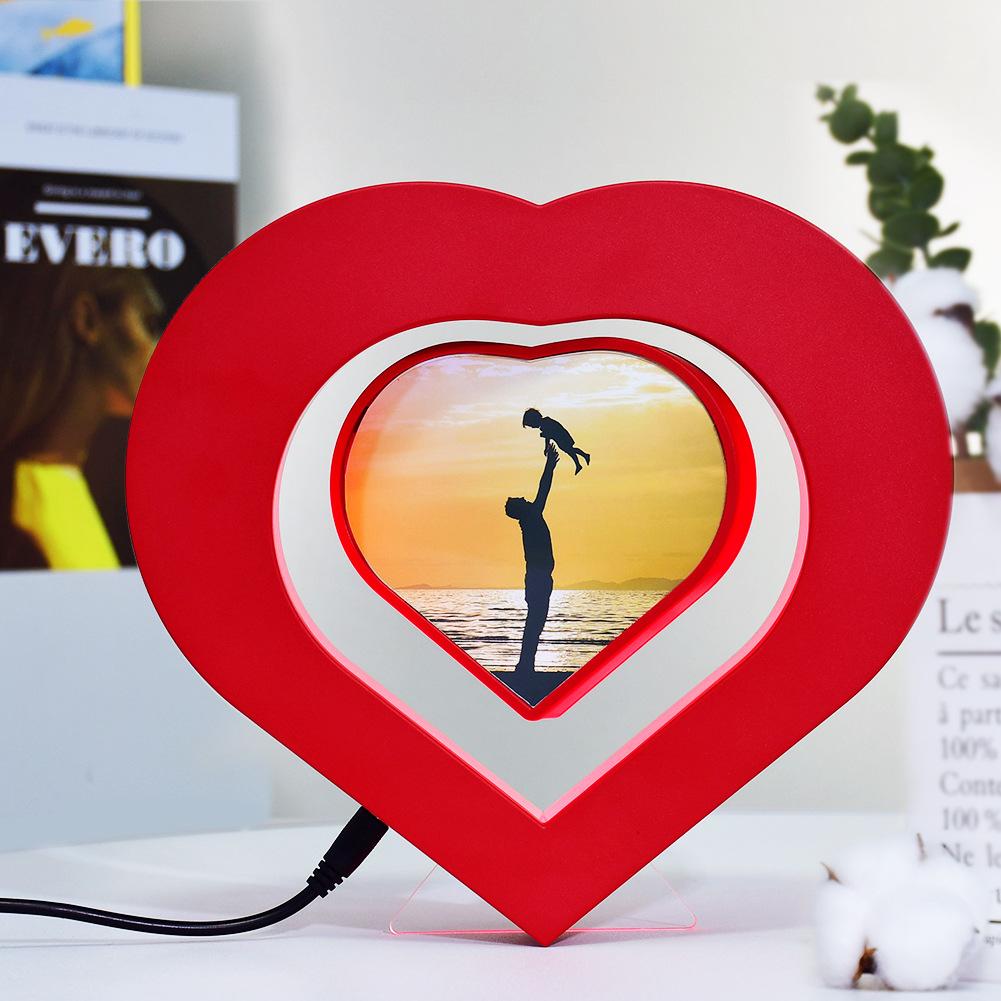 Creative Magnetic Levitation Photo Frame Photo Album Light Display Item Practical Exquisite Gift Home Decoration Handicraft