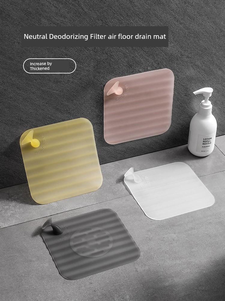 Bathroom Toilet Silicone Floor Drain Cover Sealed Sewer Insect-Proof Deodorant Device Floor Drain Deodorant Device Floor Drain Closed Cover Sticker