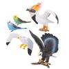 Simulation Flying Bird Model Children Animal Figurine Educational Toy Home Decoration5pcs / Set