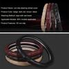 Karcle 3D PU Leather Steering Wheel Cover 15 Inch O/D Type Great Grip Anti-Slip Design Four Seasons Auto Car Protection
